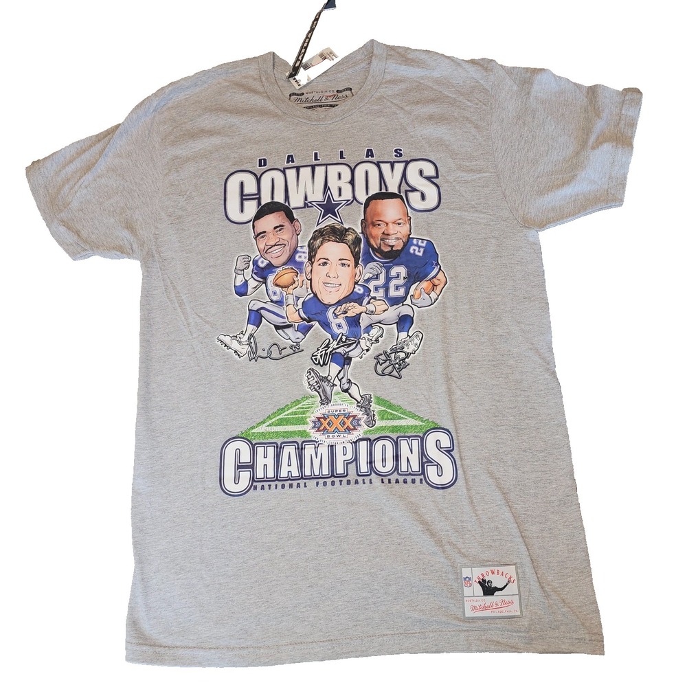 Dallas Cowboys Super Bowl XXX T Shirt Mens Size M Mitchell & Ness NWT